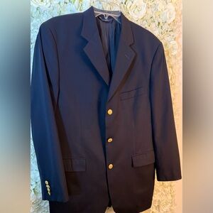 Vintage Brooks Brothers 346 Navy Wool Blazer 41R Classic American Style